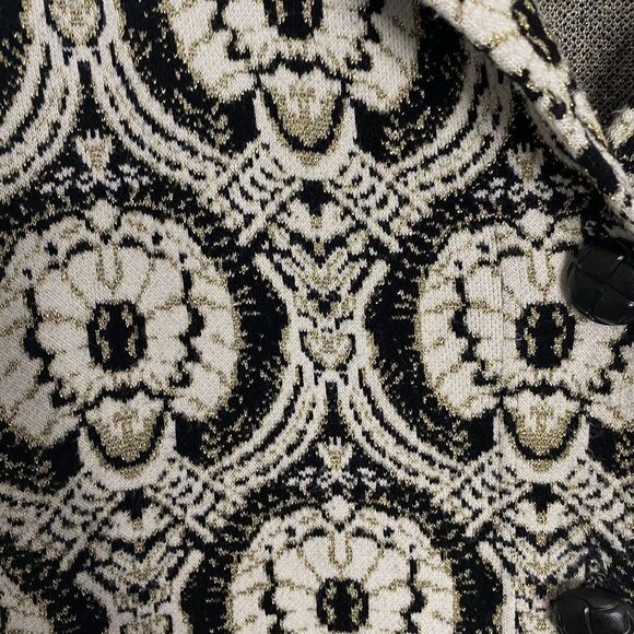 Michael Simon Vintage Cardigan Jacket Button Up Fabric Button Faux Pockets M - Picture 12 of 12